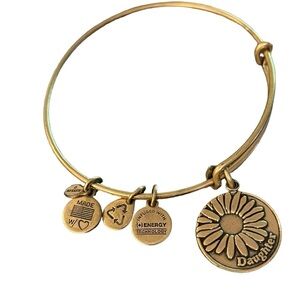 Alex and Ani bracelet, daughter, gold tone, 2014